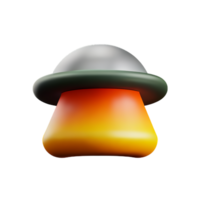 mushroom 3d rendering icon illustration png