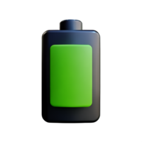 battery 3d rendering icon illustration png