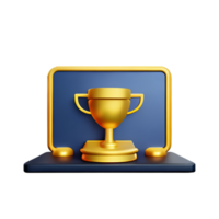 award 3d rendering icon illustration png