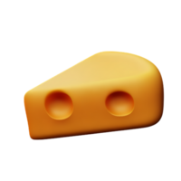 queso 3d representación icono ilustración png