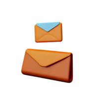 mail 3d renderen icoon illustratie png