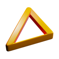 Triangle 3d le rendu icône illustration png