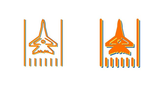 icono de vector de base aérea