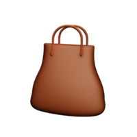 bag 3d rendering icon illustration png