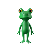 frog 3d rendering icon illustration png