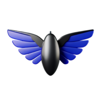 wings 3d rendering icon illustration png