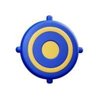 target 3d rendering icon illustration png