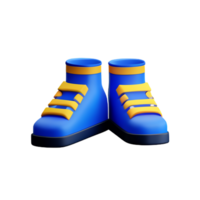 Shoes 3d rendering icon illustration png