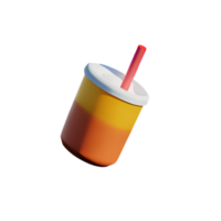 bubbel thee 3d renderen icoon illustratie png