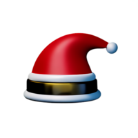 santa hat 3d rendering icon illustration png