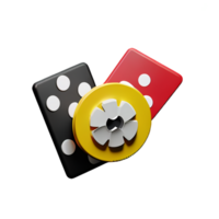 poker 3d rendering icon illustration png