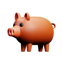 porc 3d le rendu icône illustration png