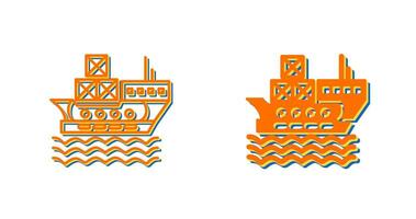 Delivery via Shipping Vector Icon