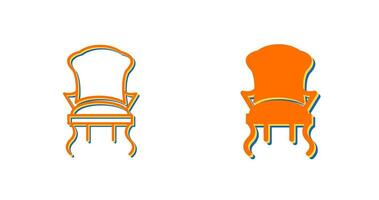 icono de vector de silla cómoda