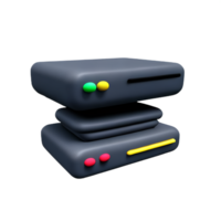 server 3d rendering icon illustration png