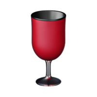 vino bicchiere 3d interpretazione icona illustrazione png