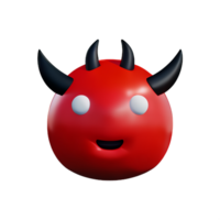 devil 3d rendering icon illustration png