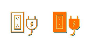 Plug and Socket Vector Icon