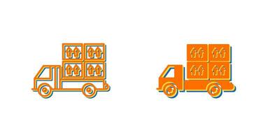 Loaded Truck Vector Icon