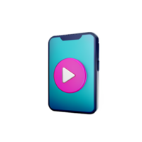 music player 3d rendering icon illustration png