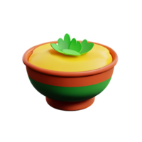 salad 3d rendering icon illustration png