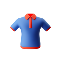 polo shirt 3d rendering icon illustration png