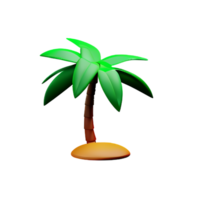tropisch 3d renderen icoon illustratie png