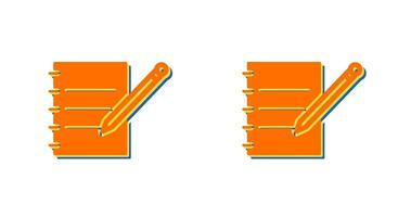 Notebook and Pen Vector Icon