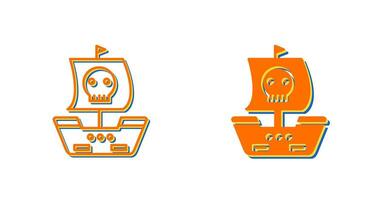 Pirate Ship Vector Icon