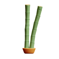 bambu 3d Renderização ícone ilustração png