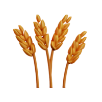 wheat 3d rendering icon illustration png