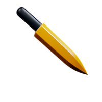 coltello 3d interpretazione icona illustrazione png