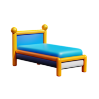 bed 3d renderen icoon illustratie png