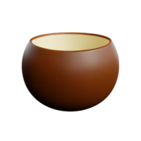 coconut 3d rendering icon illustration png