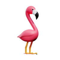 flamingo 3d Renderização ícone ilustração png