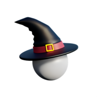 witch 3d rendering icon illustration png