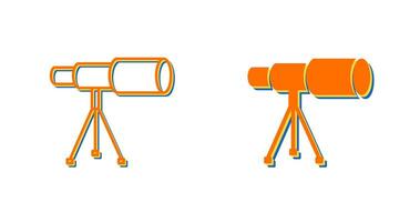 Telescope on Stand Vector Icon