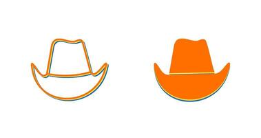 icono de vector de sombrero de vaquero