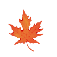 Autumn Decoration 3d on transparent background png