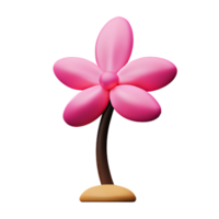 Sakura 3d le rendu icône illustration png