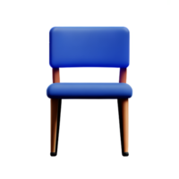 chaise 3d le rendu icône illustration png