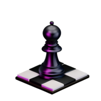 schack 3d tolkning ikon illustration png