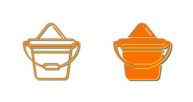 Sand Bucket Vector Icon