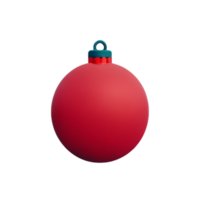 christmas ball 3d rendering icon illustration png