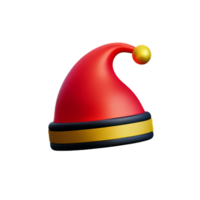 santa hatt 3d tolkning ikon illustration png