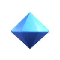 crystal 3d rendering icon illustration png