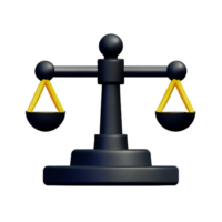 law 3d rendering icon illustration png