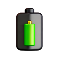 Batterie 3d Rendern Symbol Illustration png