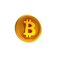 bitcoin 3d le rendu icône illustration png