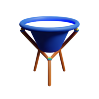 cesta 3d Renderização ícone ilustração png